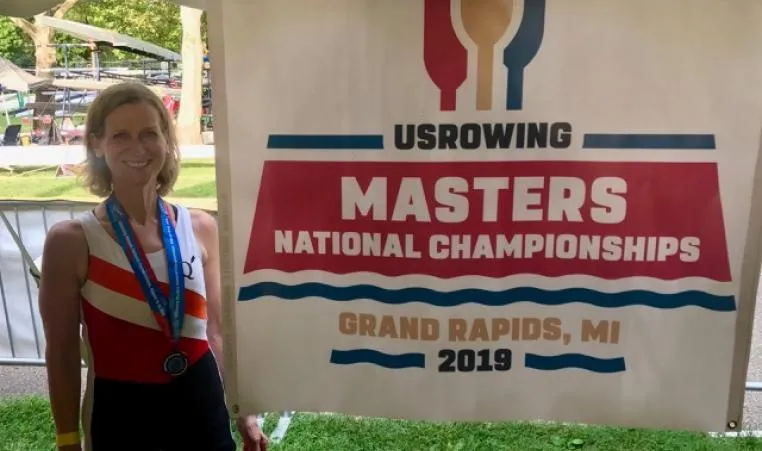 Y QC Rowing Masters Participant Wins Medal