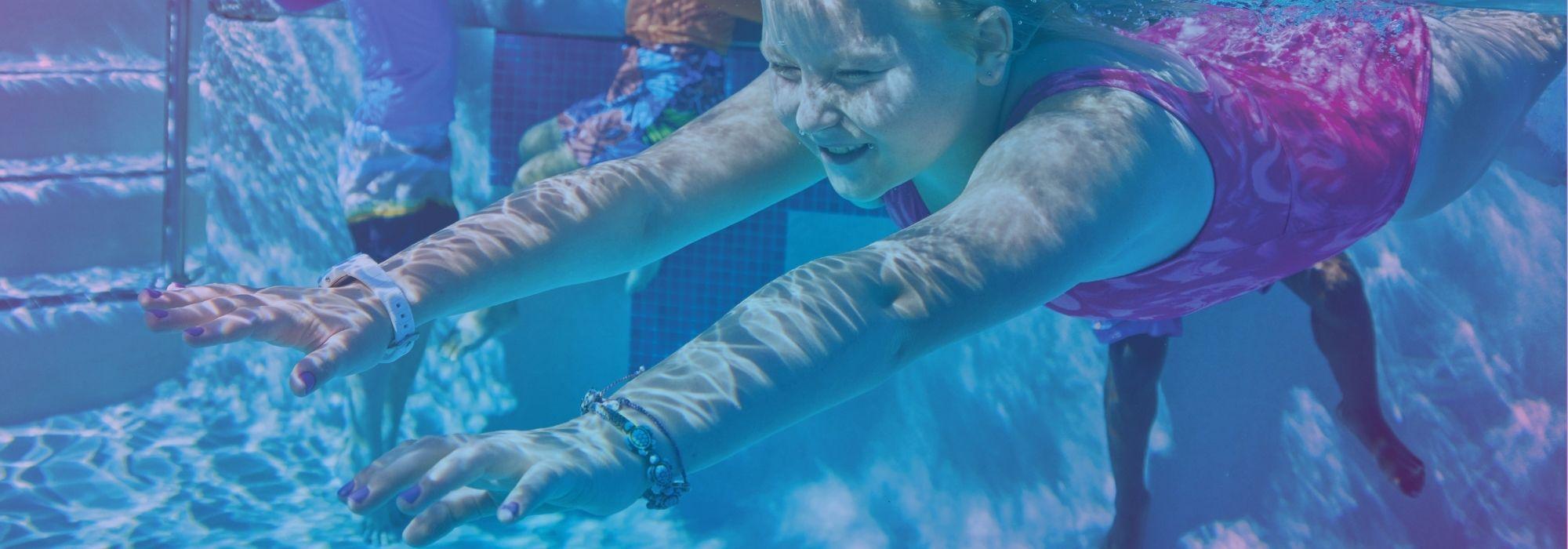 Girl Swimming underwater
